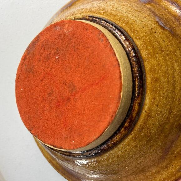 Studio Art Bowl 9" Stoneware Multicolor Dipped Bowl With Felt Bottom - Picture 8 of 12